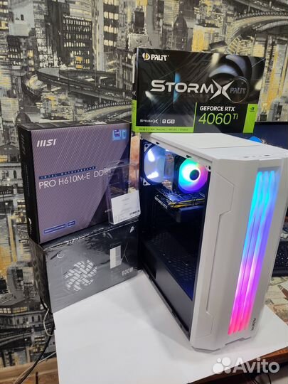 Игровой пк intel i5 12400/RTX 4060 TI