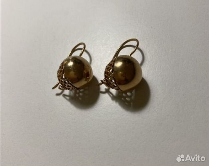 Золотые серьги 585 