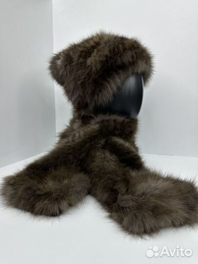 Шапка женская с шарфом