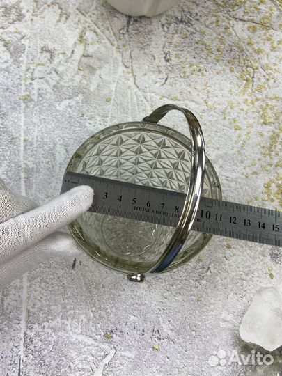 Конфетница ведерко стекло СССР