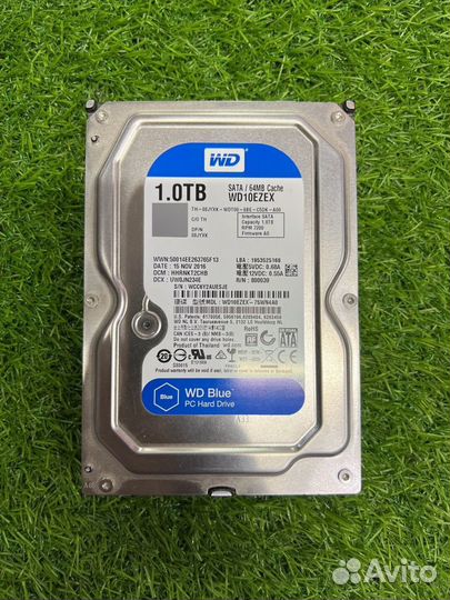 Жесткий диск WD Blue 1Tb WD10ezex 25598ч