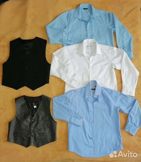 Рубашки, жилеты р.122, р.128