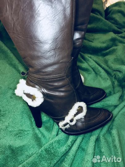 Б/У Сапоги осень/зима женские размер 38