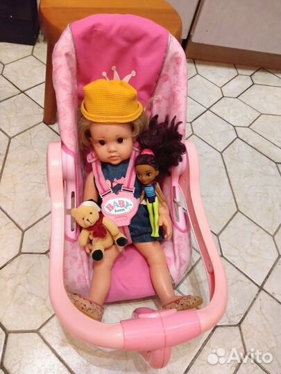 Переноска-автокресло для куклы Baby born
