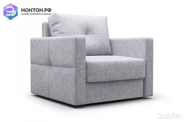 Кресло еврокнижка Вита серое