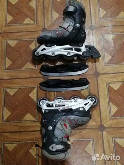 Коньки-ролики 2в1