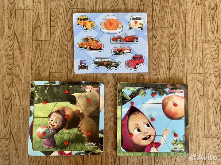 Бизиборд деревянные пазлы