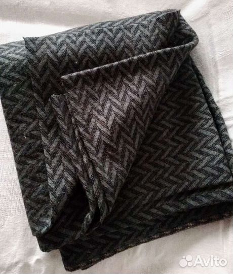 Драп. 300х160см. Ёлочка. Шерсть. Ткань ссср.Винтаж