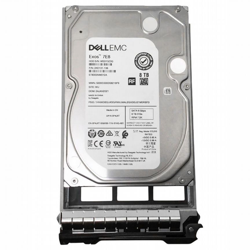 [F4JXT] Жесткий Диск Dell 8tb 7200 Sata3 3,5" Hdd F4jxt
