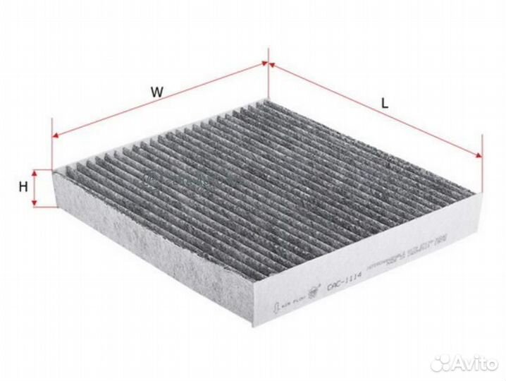 Sakura CAC1114 Фильтр салонный угольный toyota cor