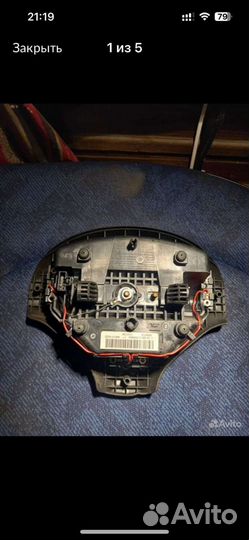 Комплект безопасности подушки пежо 206