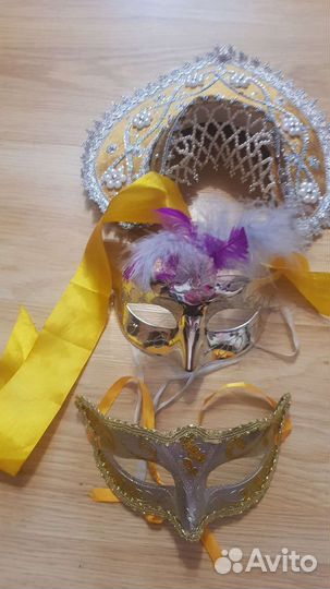 Кокошник карнавальная маска