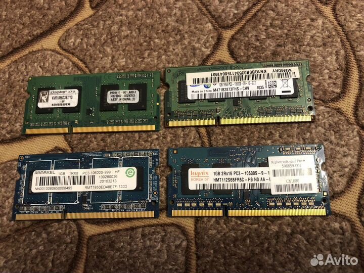 Оперативная память для ноутбука DDR2 и DDR3