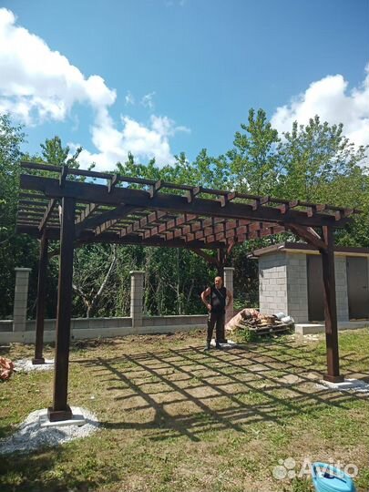 Пергола деревянная