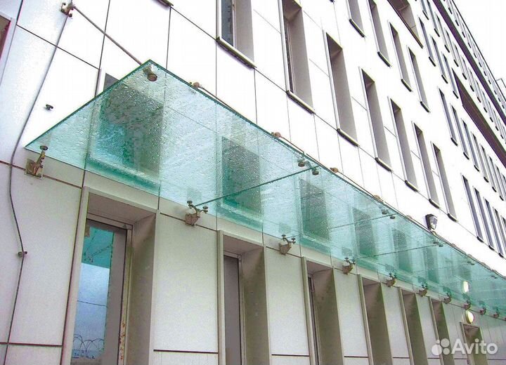 Стеклянные козырьки Москва