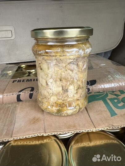 Печень трески в стекле