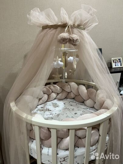 Балдахин, мобиль, бортик косичка