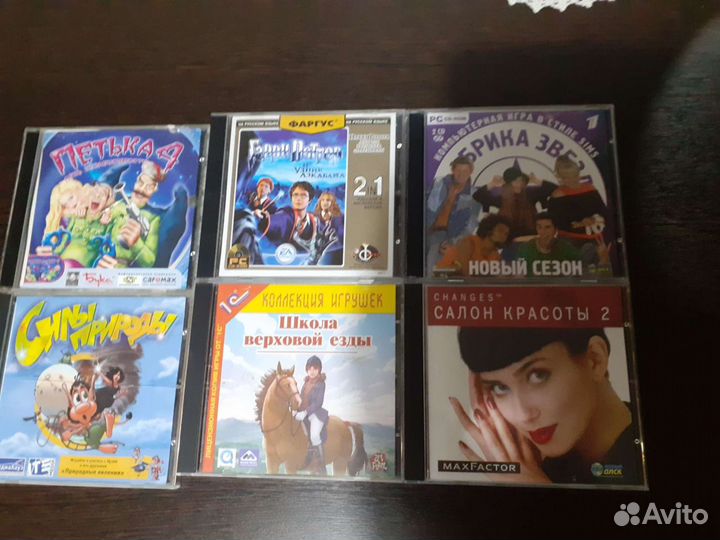 Компьютерные игры диски, диски с фильмами, мультфи
