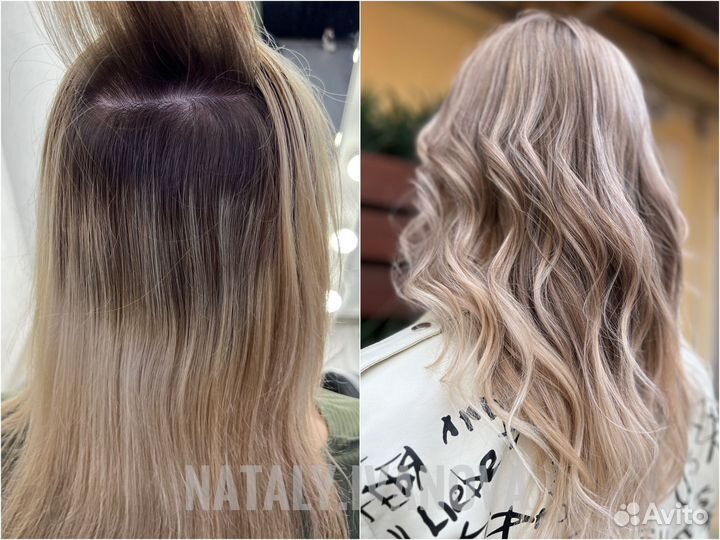 Окрашивание волос, окрашивание блонд