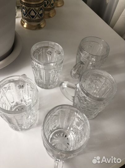 Квасные/ пивные хрустальные миникружки СССР