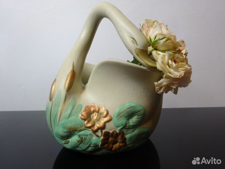 Кашпо Лебедь винтаж Франция