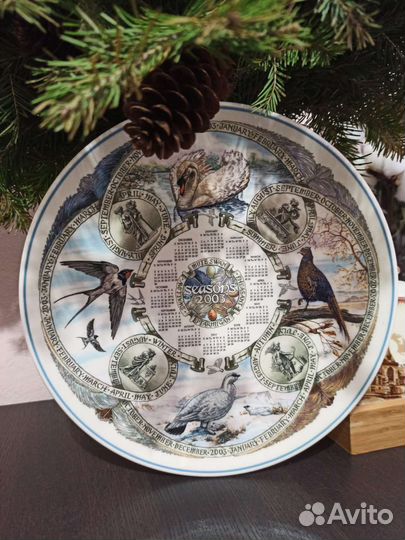 Настенная тарелка календарь