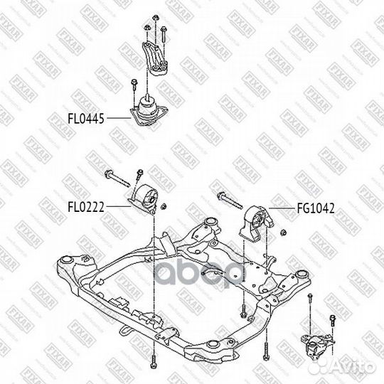 Сайлентблок опоры двигателя FG1042 fixar