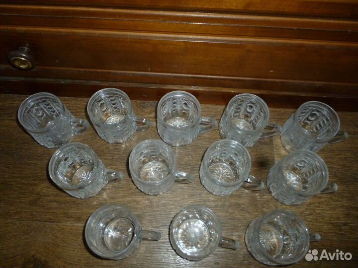 Кружки хрустальные