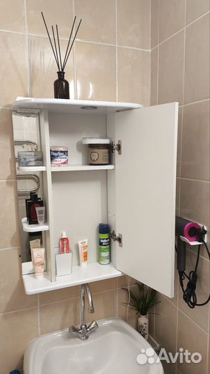 Зеркальный шкаф в ванную с подсветкой