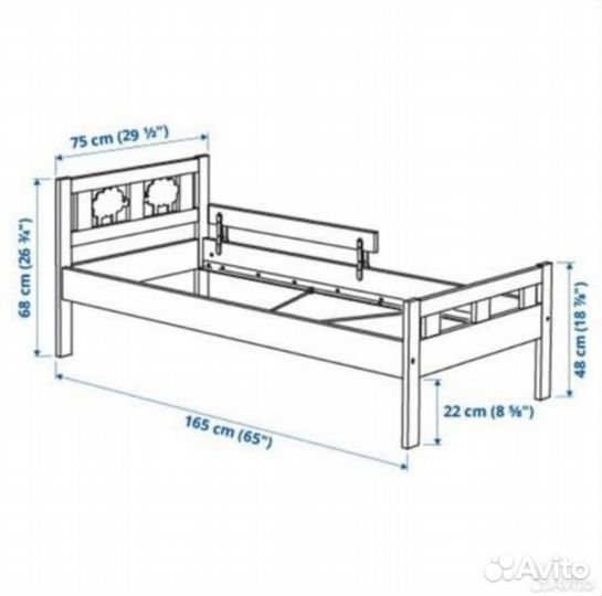 Кровать детская IKEA kritter