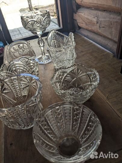 Конфетница хрусталь