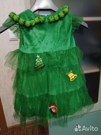 Новогодний костюм елочка98-104