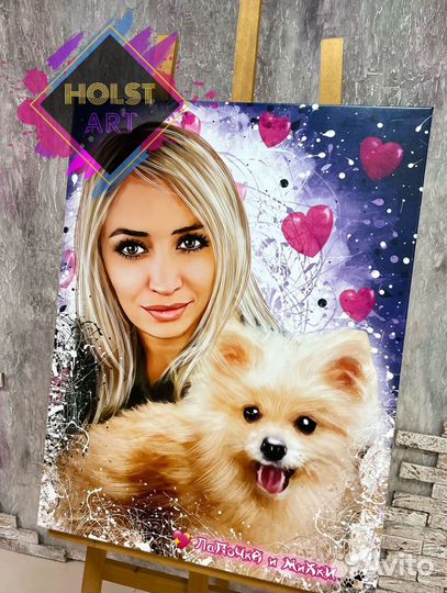 Портрет на холсте по фото