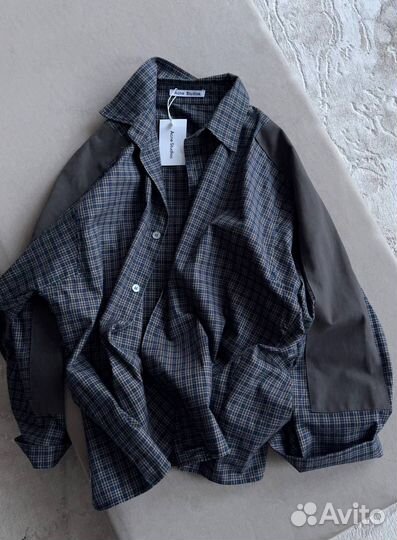 Рубашка в клетку оверсайз женская Acne Studios