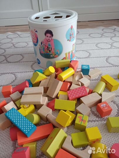 Кубики деревянные