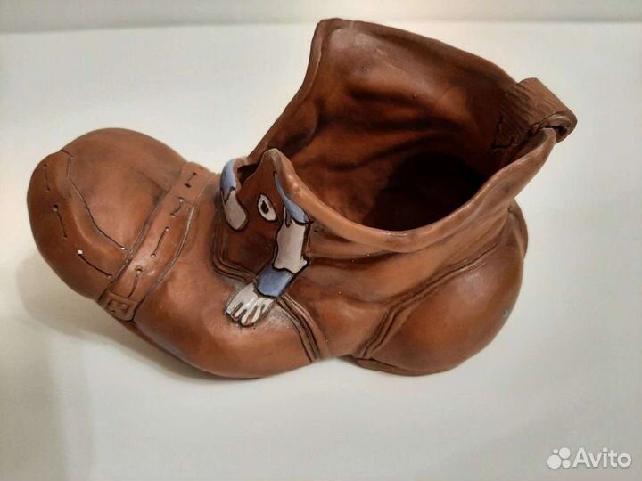Башмак сувенирный из керамики