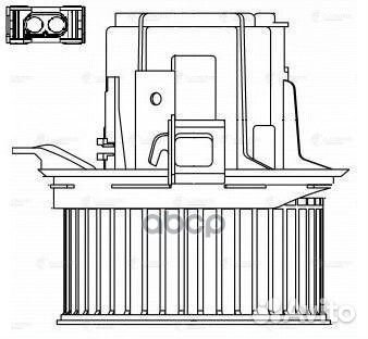 Мотор отопителя MB W204 07- LFh 1556 luzar