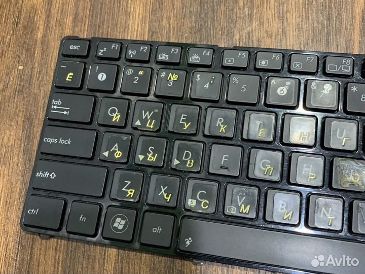 Клавиатура ноутбука asus k50 k60 k70 с подсветкой