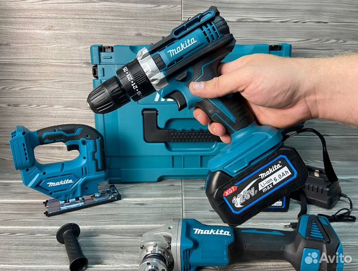 Набор 4 в 1 с лобзиком + 2 АКБ Макита art:251