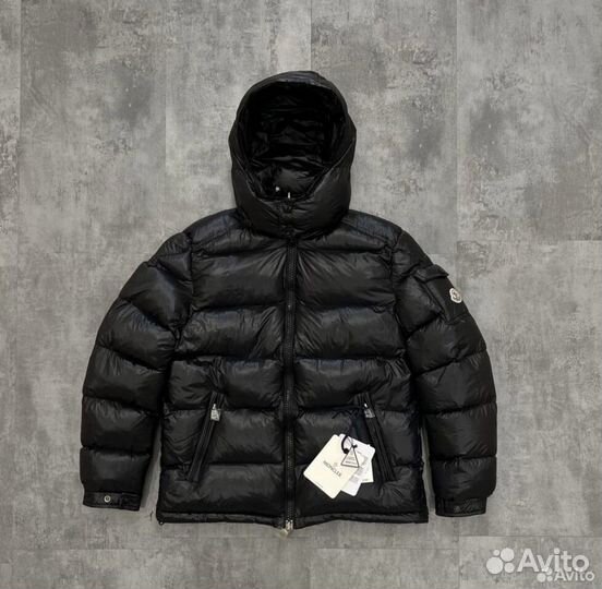 Пуховик Moncler maya глянцевый