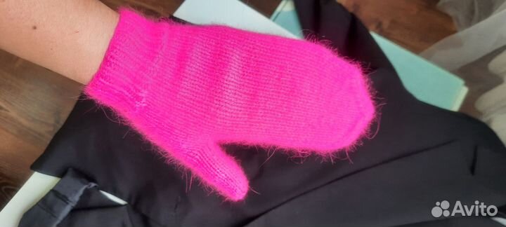Варежки пушистые