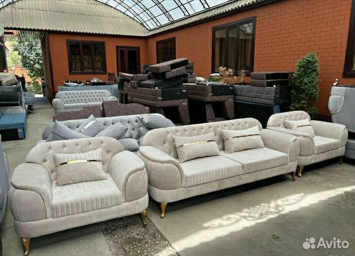 Диван и 2 кресла