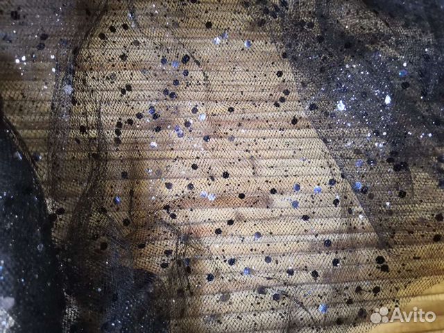 Сетка с блестками'' Серебро''