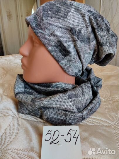 Комплект шапка и снуд