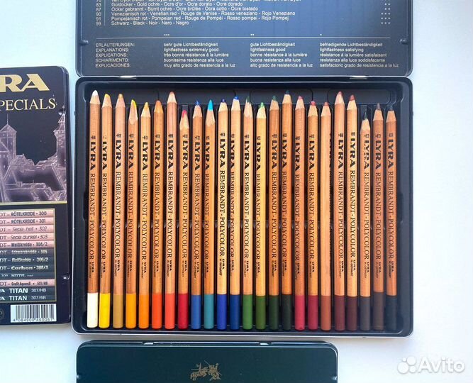 Цветные карандаши Lyra Rembrandt 24 polycolor