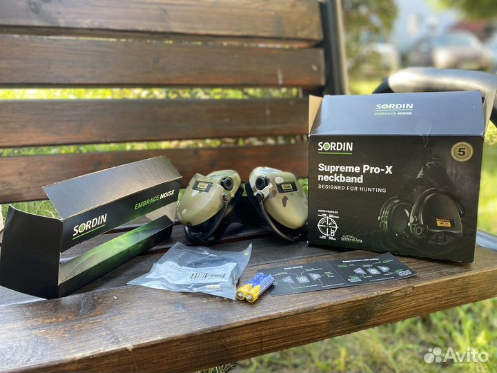 Sordin Supreme Pro-X Neckband Camo Hear2 Гель