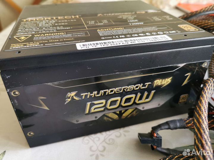 Блок питания ATX 1200W ThorTech Thunderbolt Plus