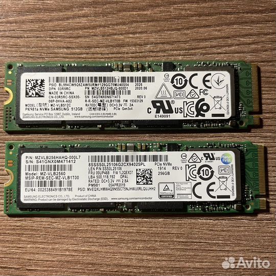 Ssd m2 NVMe 512Gb, 480Gb, 256Gb, 240Gb