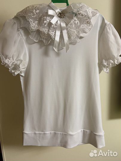 Белая блузка детская