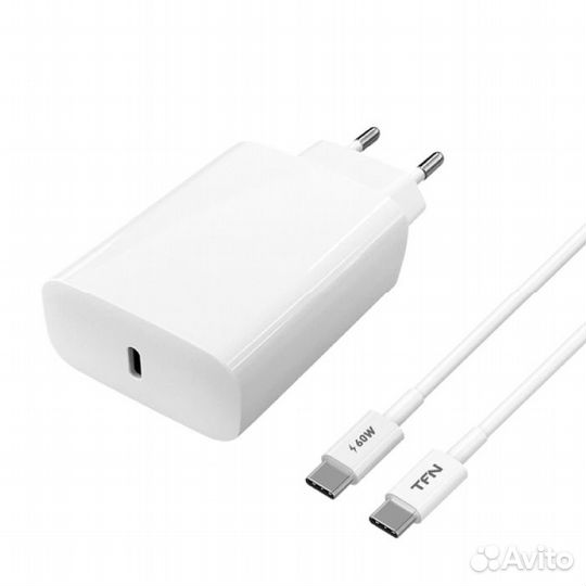 Сетевое зарядное устройство TFN PD, без кабеля, об
